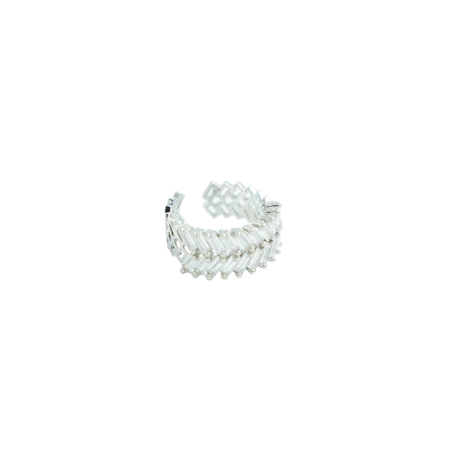 ANELLO CRYSTAL ARGENTO