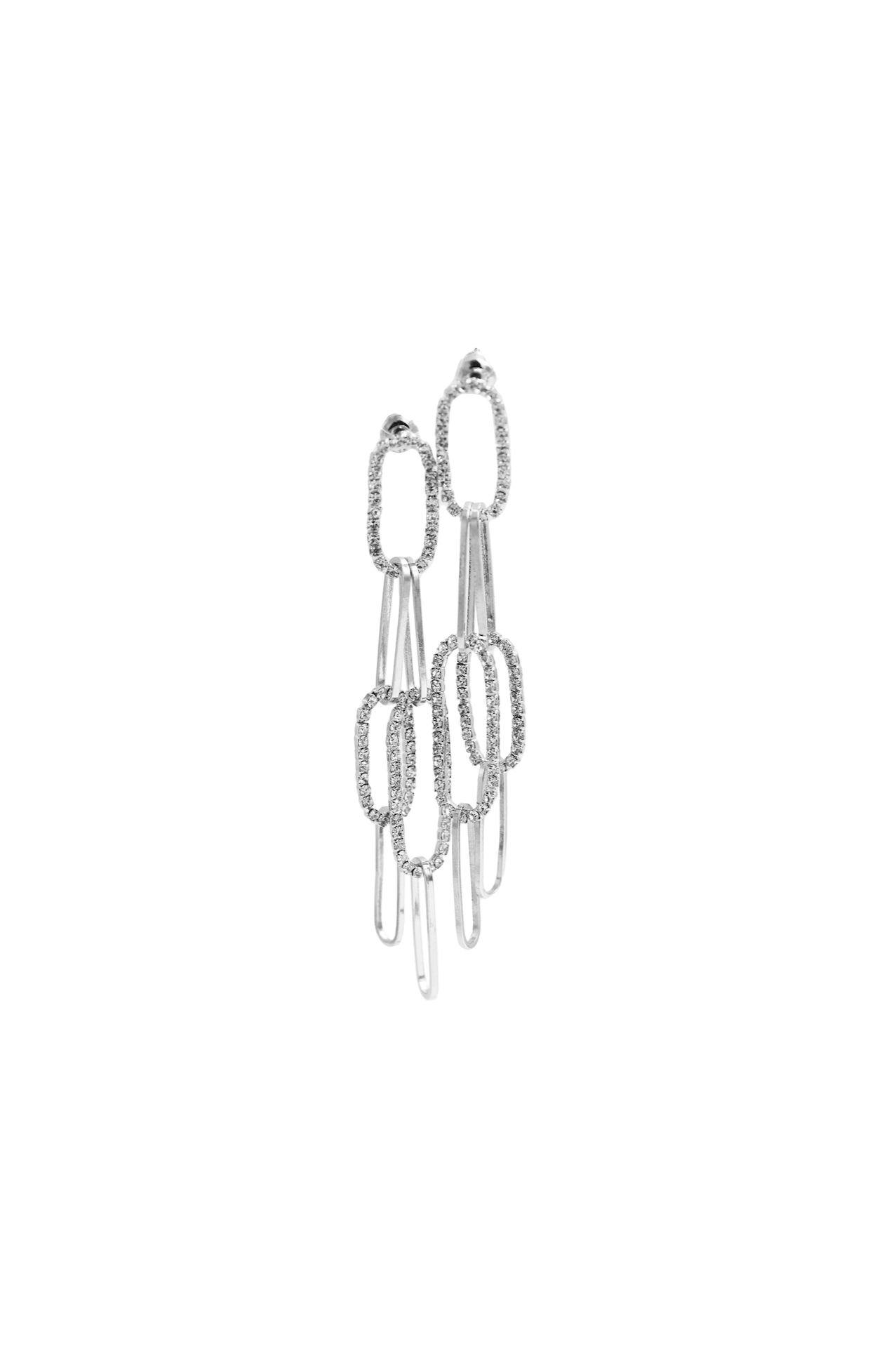 ORECCHINI LINK STRASS